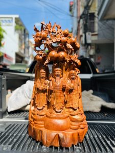 Tượng Phúc Lộc Thọ Nguyên Khối tại Mộc Khang