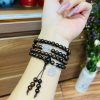 Chuỗi 108 Hạt Trầm Hương mix Cỏ Thạch Anh