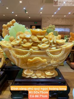 Đĩnh Vàng Đá Ngọc Hoàng Long
