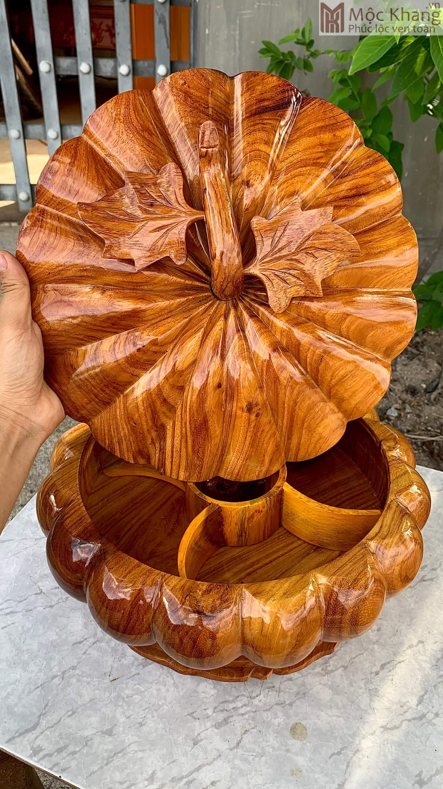 Khay-Dung-Banh-Keo-Go-Kate-Cao-18-Duong-Kinh-30cm-1.jpg Khay Đựng Bánh Kẹo Gỗ Kate