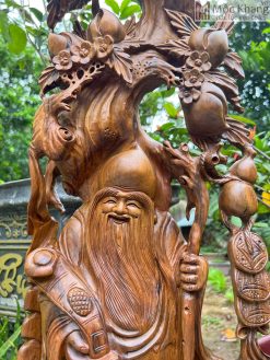 Tượng Ông Thọ Gỗ Bách Xanh