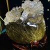 Tuong Thiem Thu Da Thach Anh Toc Vang Cao 14cm Ngang 14.5 cm Sau 9.4 cm Can Nang 1 3