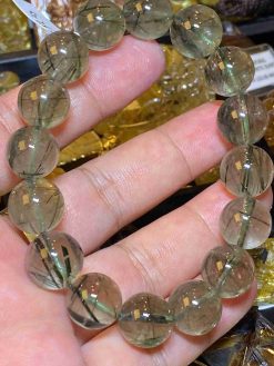 Vòng Tay Đá Thạch Anh Tóc Xanh