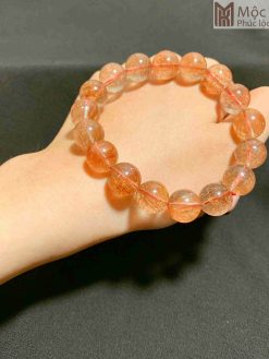 Vòng Tay Đá Thạch Anh Tóc Đỏ