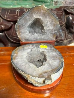 Bát Tụ Đá Thạch Anh Trắng