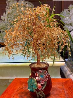 Cây Tài Lộc Đá Thạch Anh Vàng