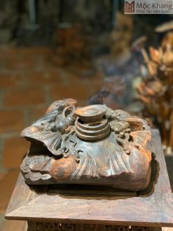 Lư Xông Trầm Ngũ Phúc Gỗ Trắc