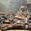 Tiểu Cảnh Làng Quê Gỗ Trắc