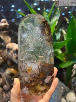 Tượng Bất Động Minh Vương Thạch Anh Ưu Linh