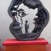 Tượng Nhất Tâm Bái Phật Gỗ Trắc