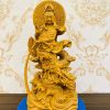 Tượng Phật Quan Âm Cưỡi Rồng Gỗ Pơ Mu