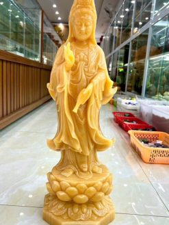Tượng Phật Quan Âm Đá Ngọc Hoàng Long