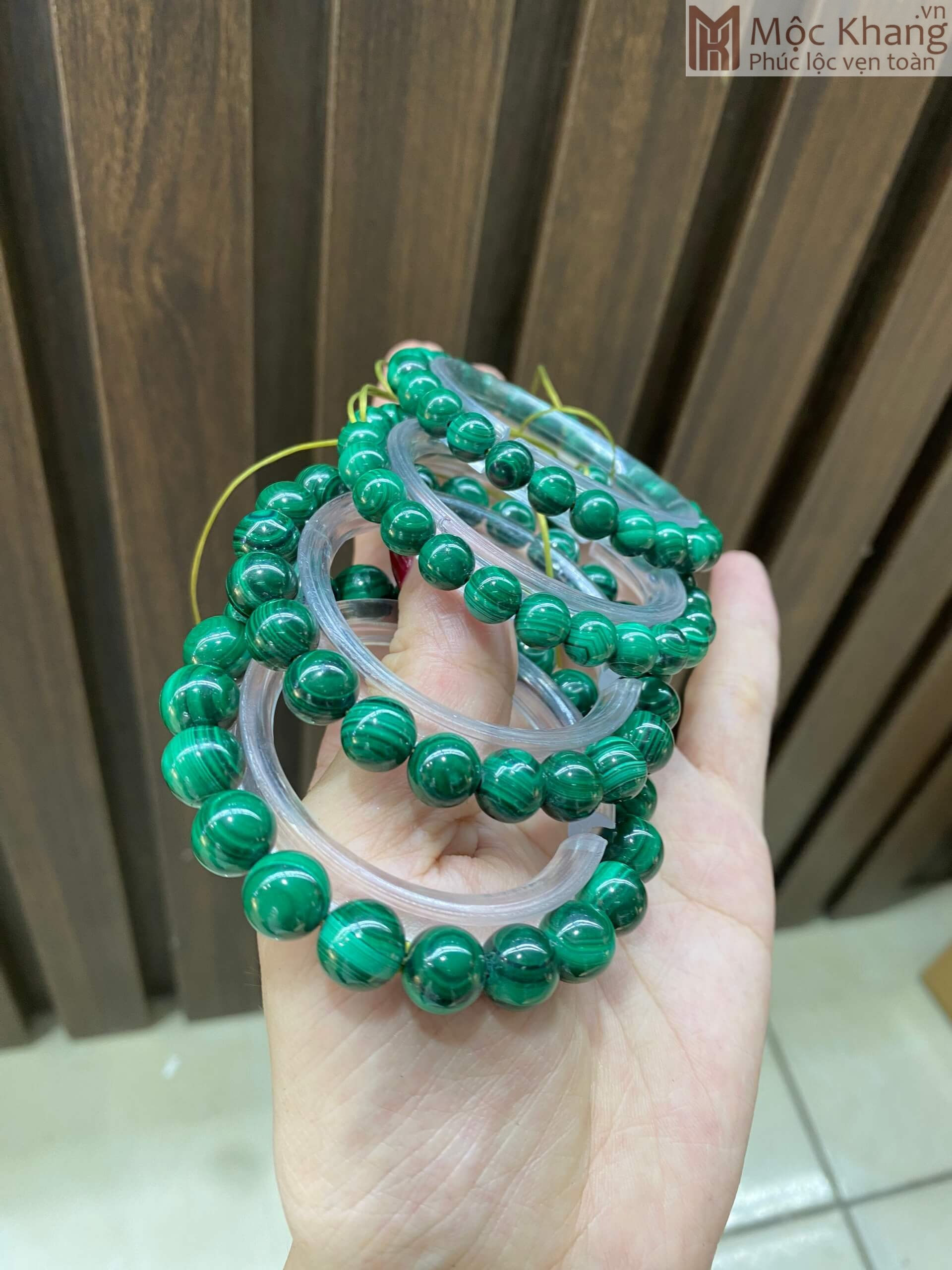 Tác Động Của Đá Malachite Đến Luân Xa Tim & Cảm Xúc vong tay Đá malachite duong kinh hat tu 7 9 5cm 3