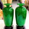 Cặp Chum Phú Quý Đá Khổng Tước (Malachite)