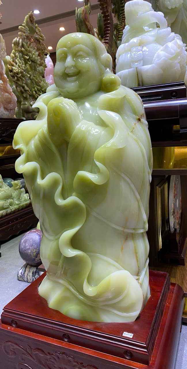 Di Lặc Ngọc Onyx Xanh Cao 70 Ngang 35 Sâu 25(cm) (2) Di Lac Ngoc Onyx Xanh Cao 70 Ngang 35 Sau 25cm 2