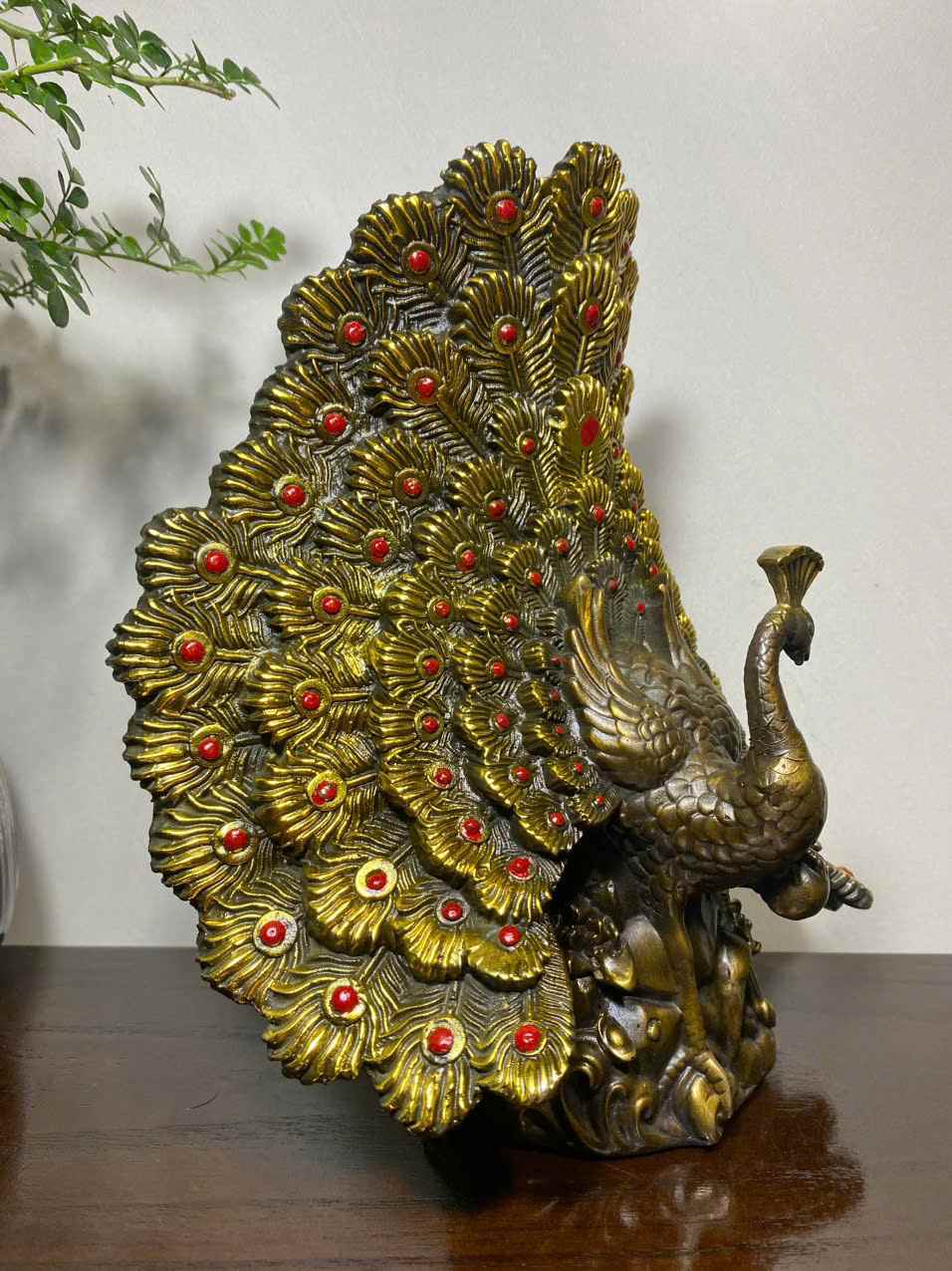 Tác Phẩm Chim Công Đồng Cao 24,5 Ngang 18 (cm) (2) Tac Pham Chim Cong Dong Cao 245 Ngang 18 cm 2