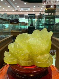 Thiềm Thừ Đá Thạch Anh Vàng