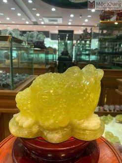 Thiềm Thừ Đá Thạch Anh Vàng