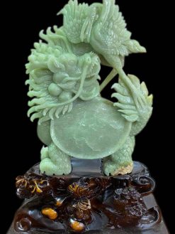 Tượng Tiên Hạc Cưỡi Long Quy Serpentine