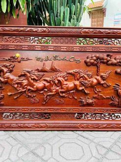 Tranh Mã Đáo Thành Công Gỗ Hương