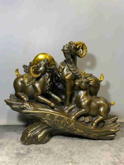 Tượng Dê Phong Thủy Đồng