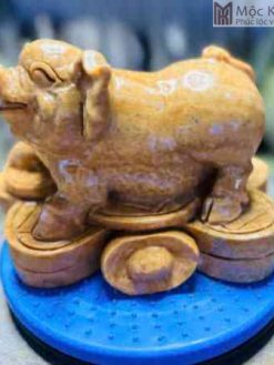 Tượng Heo Tài Lộc Đá Canxit