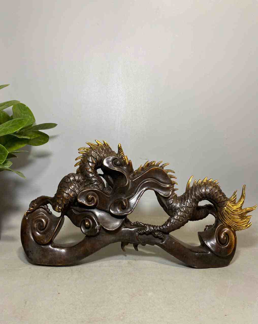 Tượng Nhất Long Đồng Cao 19 Ngang 34 (cm) Cân Nặng 2,4 (kg) (2)_2 Tuong Nhat Long Dong Cao 19 Ngang 34 cm Can Nang 24 kg 2 2