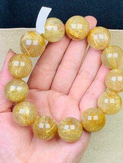 Vòng Tay Đá Thạch Anh Tóc Vàng