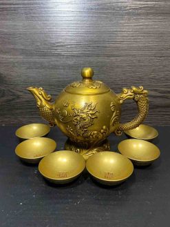 Bộ Ấm Trà Long Phụng Đồng