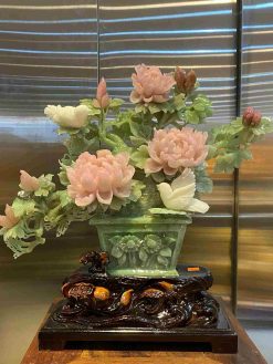 Giỏ Hoa Mẫu Đơn Phú Quý Ngọc Serpentine