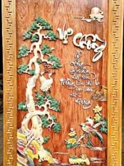 Tranh Vợ Chồng Gỗ Hương