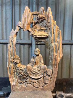 Tượng Đạt Ma Sư Tổ Gỗ Trắc