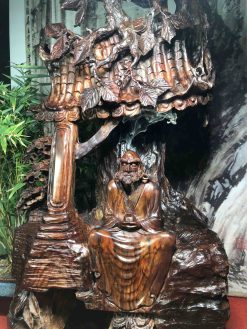 Tượng Đạt Ma Sư Tổ Gỗ Trắc