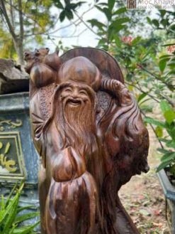 Tượng Ông Thọ Gỗ Bách Xanh