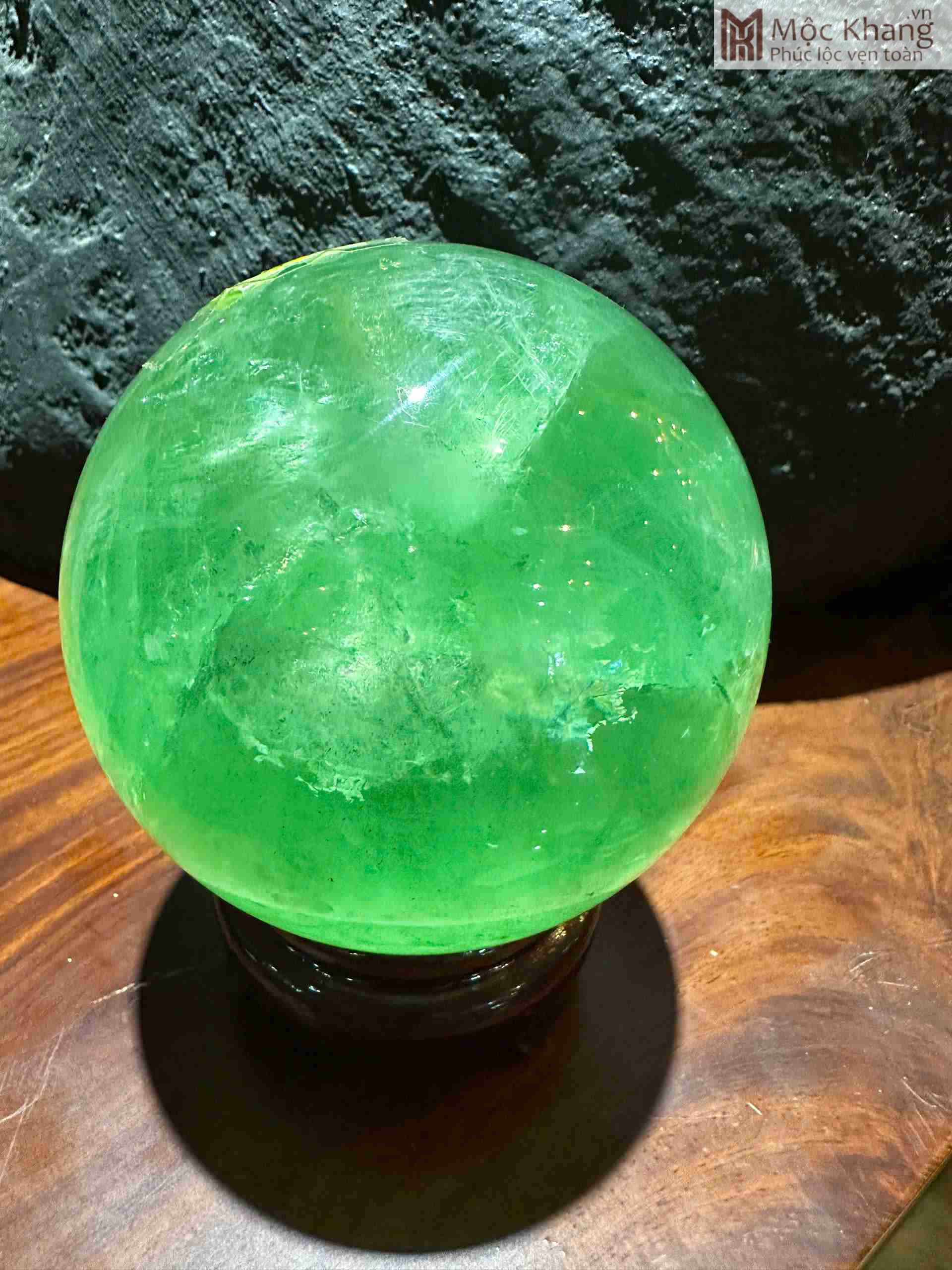 Bi Cầu Ngọc Flourite Đường Kính Hạt 10 (cm) Cân Nặng 1.59 (kg) (1) Bi Cầu Ngọc Fluorite