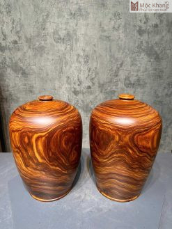 Cặp Chum Phú Quý Gỗ Cẩm