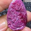 Mặt Dây Mẫu Đơn Đá Ruby
