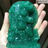 Tượng Đức Đại Hắc Thiên (Mahakala) Thạch Anh Xanh
