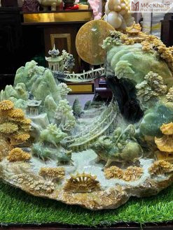 Bồng Lai Tiên Cảnh Ngọc Serpentine