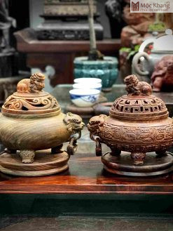 Lư Xông Trầm Gỗ Trắc