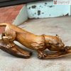 Tượng Báo Săn Mồi Gỗ Bách Xanh