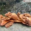 Tượng Gia Đình Chuột Như Ý Gỗ Hương