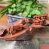 Tượng Trâu Phong Thủy Gỗ Trắc