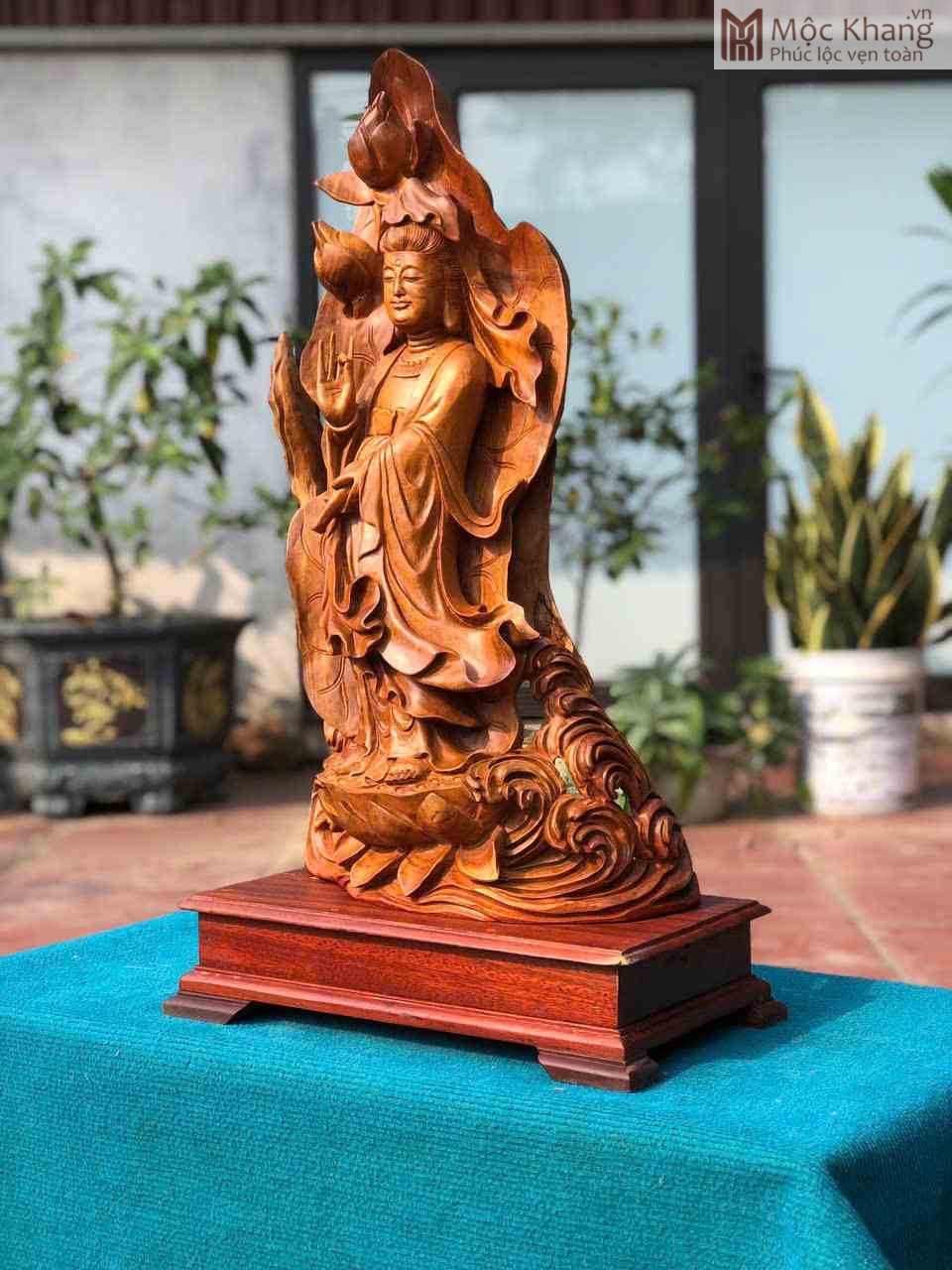 Tượng Phật Bà Quan Âm Gỗ Hương Cao 66 Ngang 37 Sâu 15 (cm) (2)_2 Tuong Phat Ba Quan Am Go Huong Cao 66 Ngang 37 Sau 15 cm 2 2