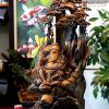 Tượng Lã Vọng Gỗ Lũa Bách Xanh