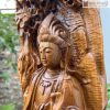 tuong phat ba quan am go bach xanh cao 93 ngang 33 sau 23 cm 4