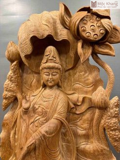 Tượng Phật Bà Quan Âm Gỗ Ngọc Am