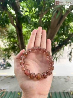 Vòng Tay Đá Thạch Anh Tóc Đỏ