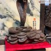 Tượng Rắn Phong Thủy Gỗ Trắc