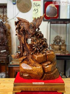 Ngũ Điểu Chầu Hoàng Gỗ Nu Ngọc Am
